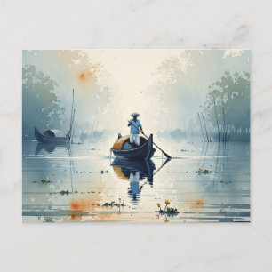 Cartão Postal Kochi Kerala India Misty Morning