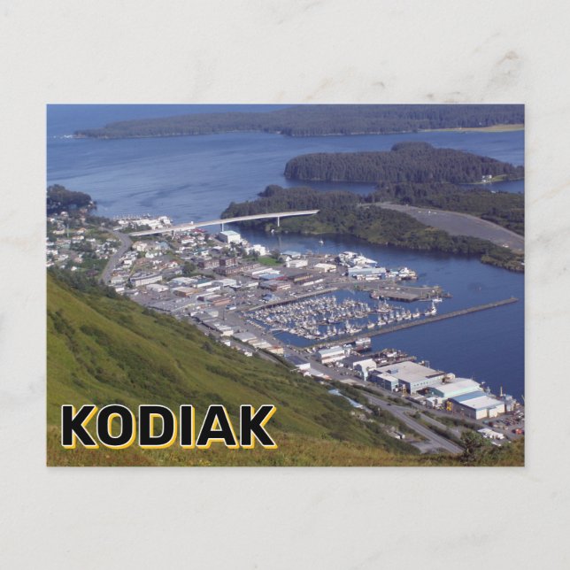 Cartão Postal Kodiak, Alasca (Frente)