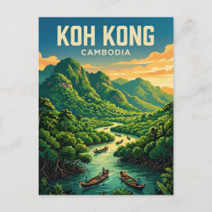 Cartão Postal Koh Kong Camboja