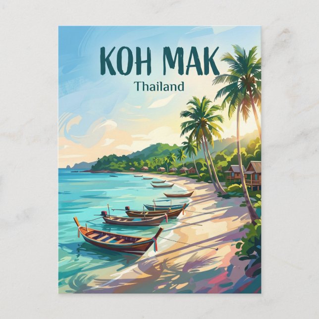 Cartão Postal Koh Mak Tailândia (Frente)