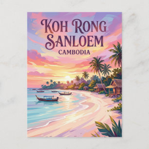 Cartão Postal Koh Rong Sanloem Camboja