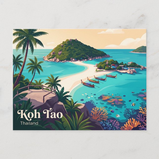 Cartão Postal Koh Tao Tailândia (Frente)