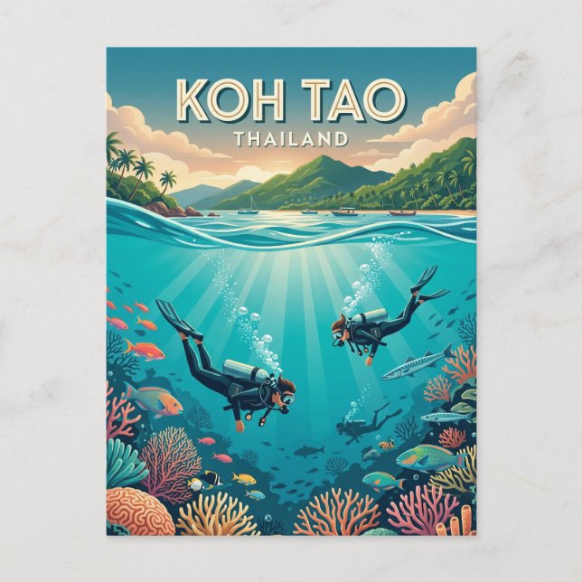 Cartão Postal Koh Tao Tailândia (Frente)