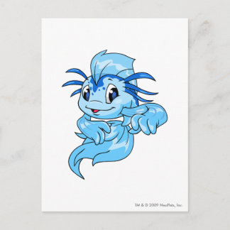 Cartão Postal Koi Blue