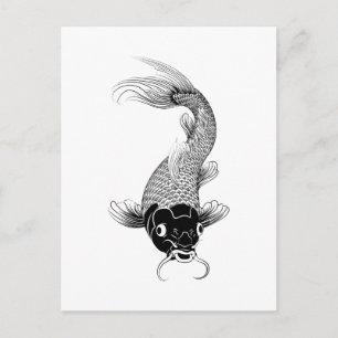 Cartão Postal Koi Carp