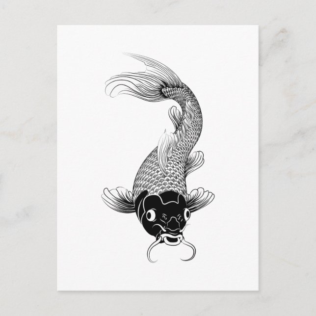 Cartão Postal Koi Carp (Frente)