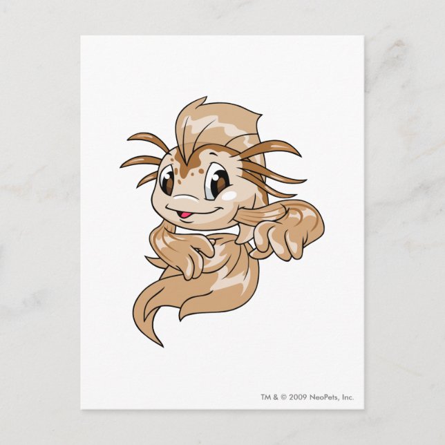 Cartão Postal Koi Marrom (Frente)