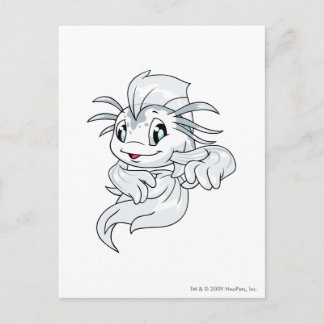 Cartão Postal Koi White