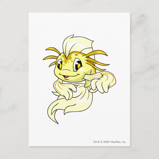 Cartão Postal Koi Yellow (Frente)