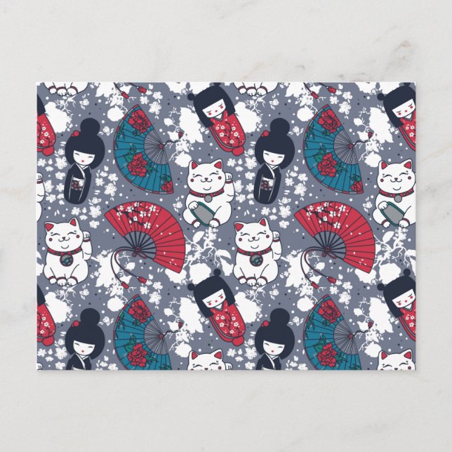 Cartão Postal Kokeshi (Frente)