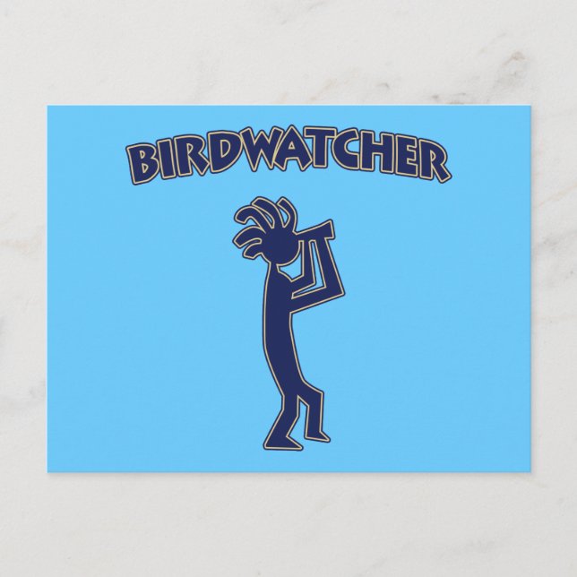 Cartão Postal Kokopelli Birdwatcher (Frente)