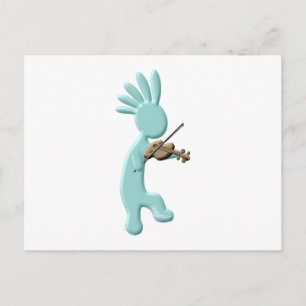 Cartão Postal Kokopelli Fiddle