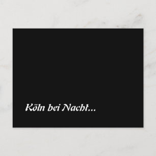 Cartão Postal Köln bei Nacht