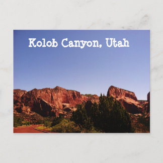 Cartão Postal Kolob Canyon, Cartaz de Utah - Belo Paisagem