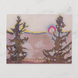 Cartão Postal Koloman Moser - Paisagem em Semmering