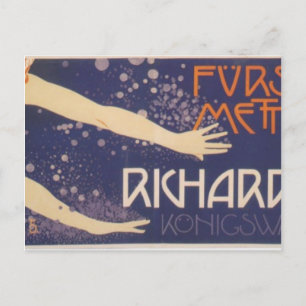 Cartão Postal Koloman Moser-Poster do Príncipe Richard Metternic