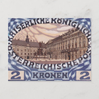 Cartão Postal Koloman Moser- Projeto para selo comemorativo aust