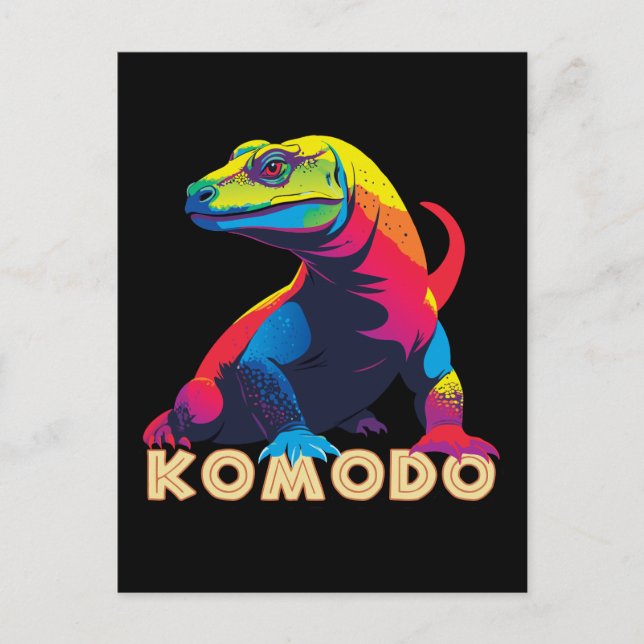 Cartão Postal Komodo Dragon (Frente)