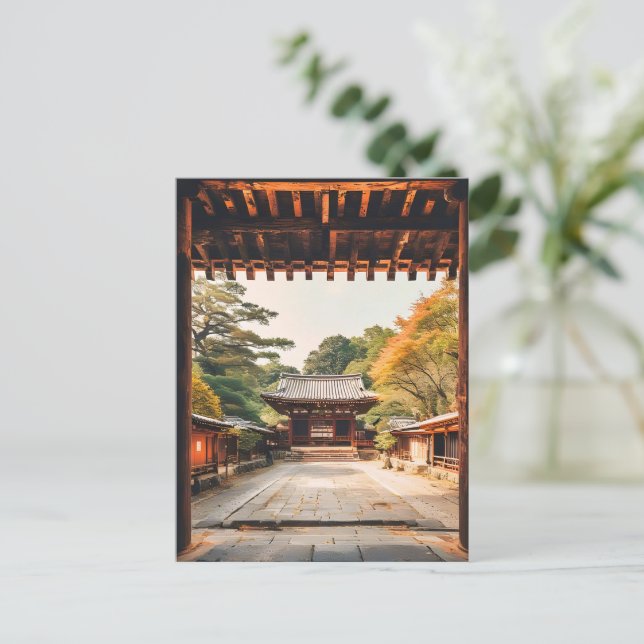 Cartão Postal Komorebi - The Sun-Drenched Temple (Em pé/Frente)