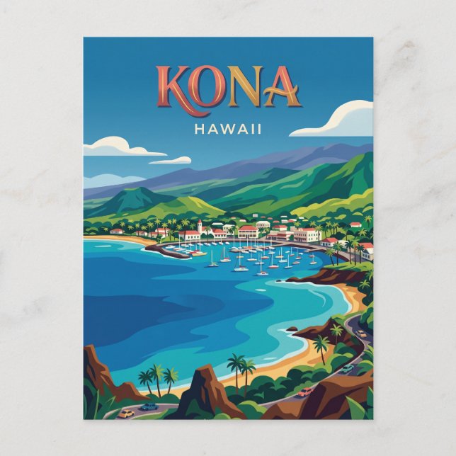Cartão Postal Kona EUA (Frente)