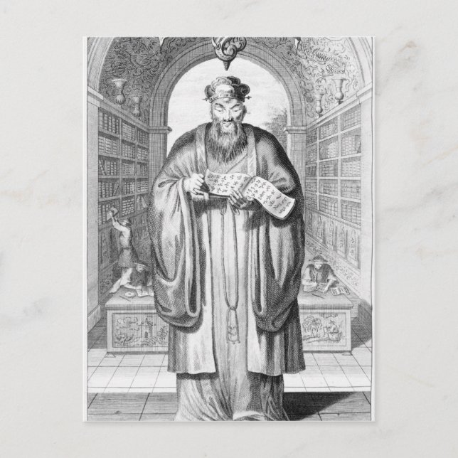 Cartão Postal Kong-Fu-Tse ou Confúcio (Frente)