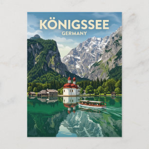 Cartão Postal Königssee Alemanha