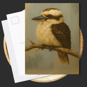 Cartão postal Kookaburra   Impressão de Arte de Pá