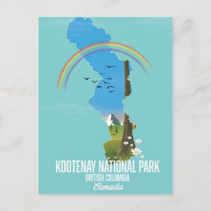 Cartão Postal Kootenay, Parque Nacional Kootenay Canadá