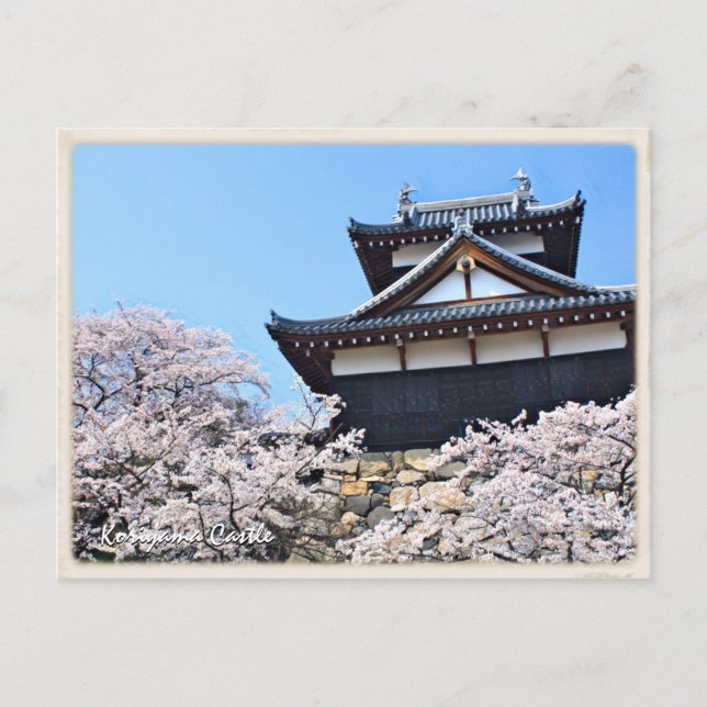 Cartão Postal Kōriyama Castle (Frente)