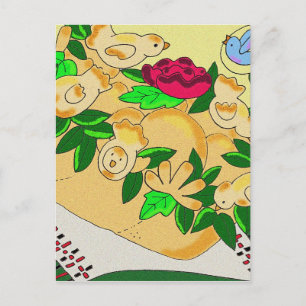 Cartão Postal Korovai para o casamento ucraniano