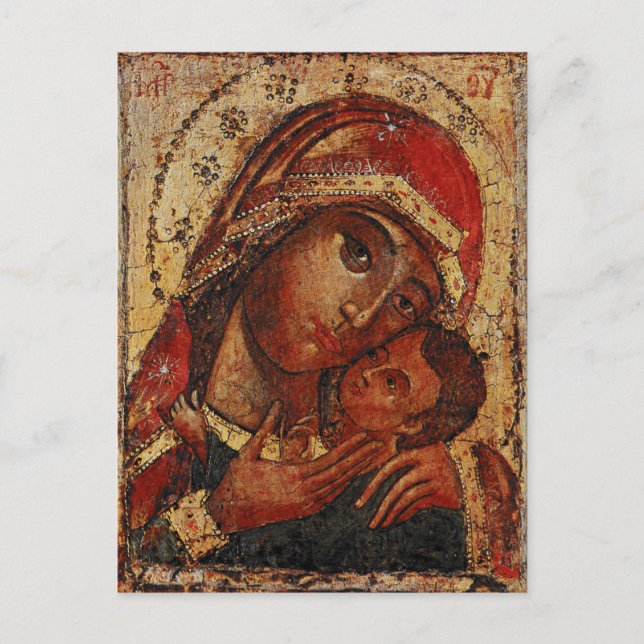 Cartão Postal Korsunskaja: icon of the Mother of God of Cherson (Frente)