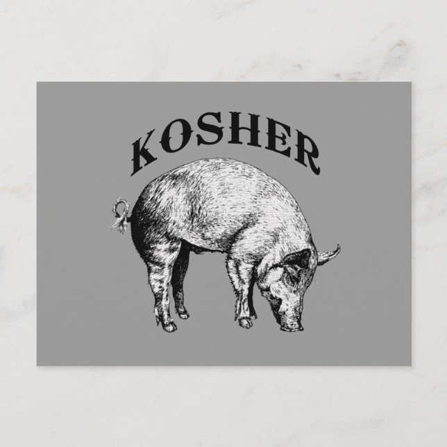 Cartão Postal Kosher (Frente)