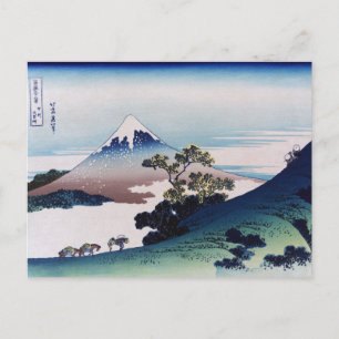 Cartão Postal Koshu inume-toge, Hokusai