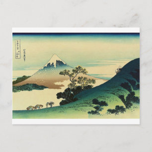 Cartão Postal Koshu Inume Toge - Katsushika Hokusai Ukiyo-e Art