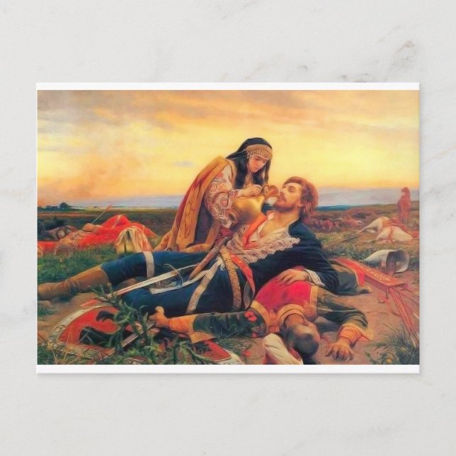 Cartão Postal Kosovka Devojka - Uros Predico (Frente)