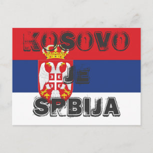 CARTÃO POSTAL KOSOVO É SÉRVIA
