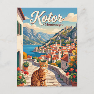 Cartão Postal Kotor, Montenegro Montenegro
