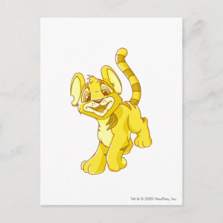 Cartão Postal Kougra Dourado