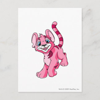 Cartão Postal Kougra Pink