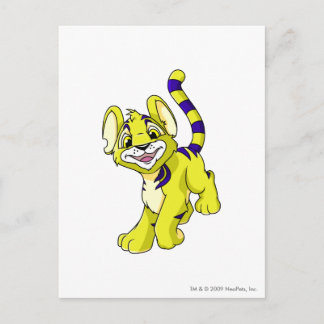 Cartão Postal Kougra Yellow