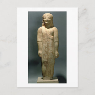Cartão Postal Kouros Dionysermos, Grécia, Período Arcaico, c.6