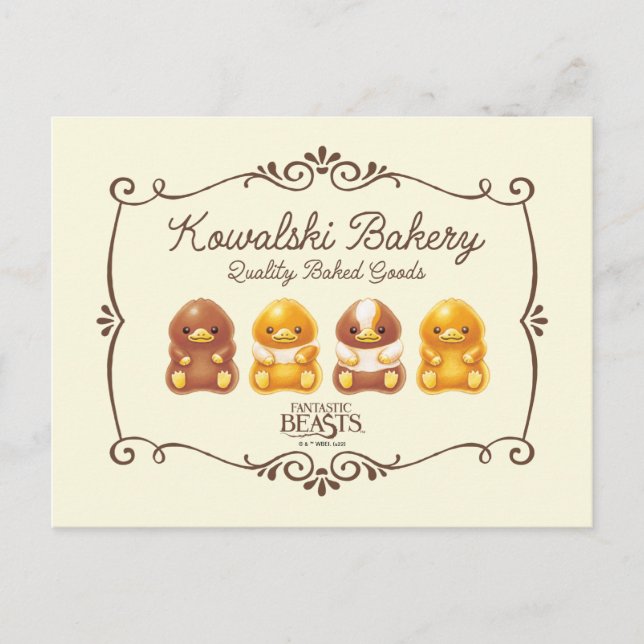 Cartão Postal Kowalski Bakery - Bebê Nifflers (Frente)