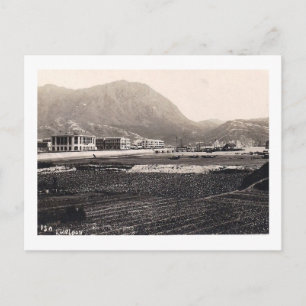 Cartão Postal Kowloon Boats no porto, Hong Kong Vintage