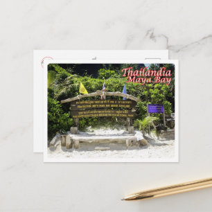 Cartão Postal Krabi - Baía de Maya - Tailândia -