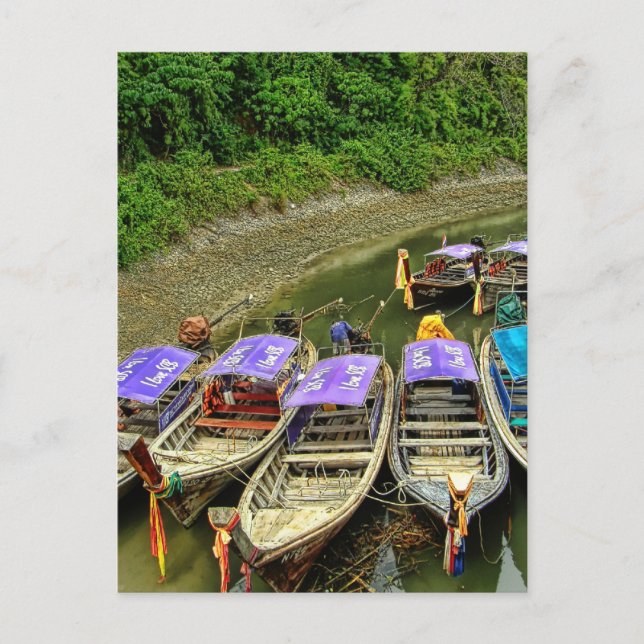 Cartão Postal Krabi | Táxis da Água (Frente)