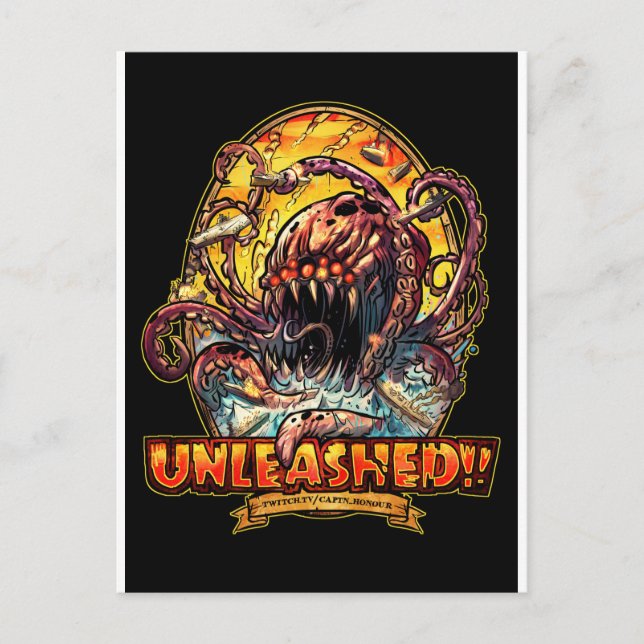 Cartão Postal Kraken Unleash (Frente)