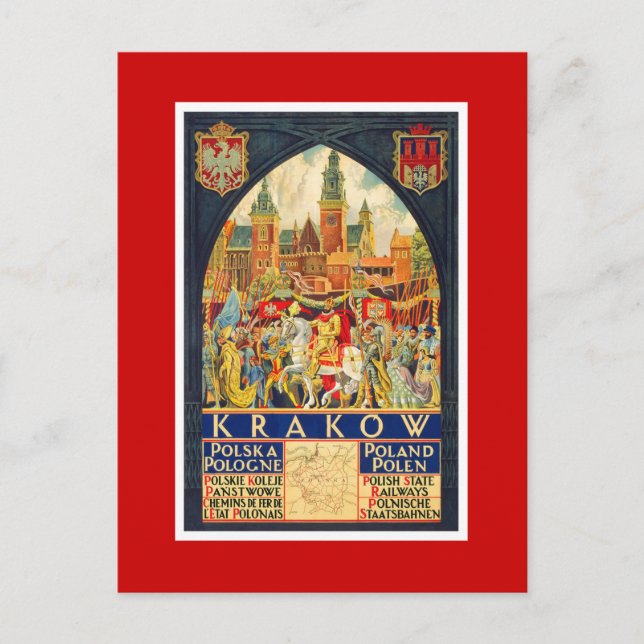 Cartão Postal Krakow (Frente)