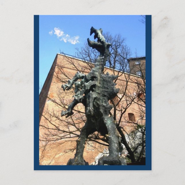 Cartão Postal Krakow Dragon (Frente)