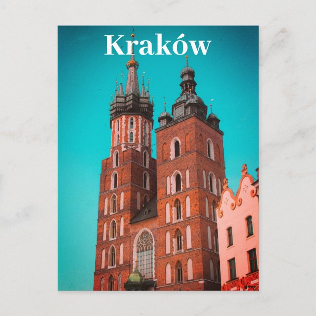 Cartão Postal Krakow Europe Polônia Polska Cidade Antiga (Frente)