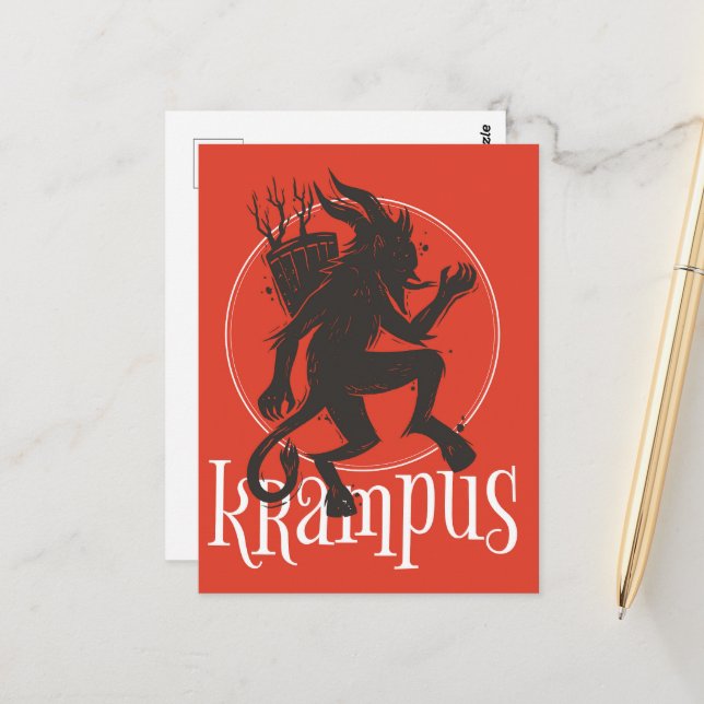 Cartão Postal Krampus (Frente/Verso In Situ)